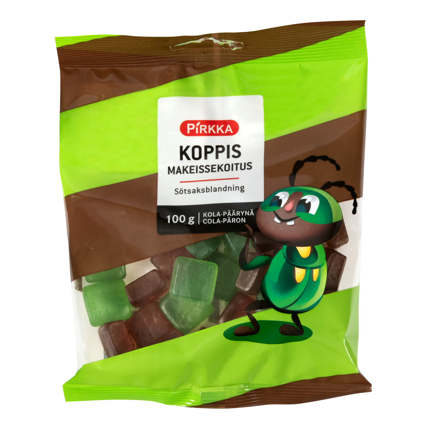 Pirkka Koppis makeissekoitus kola-päärynä 100g