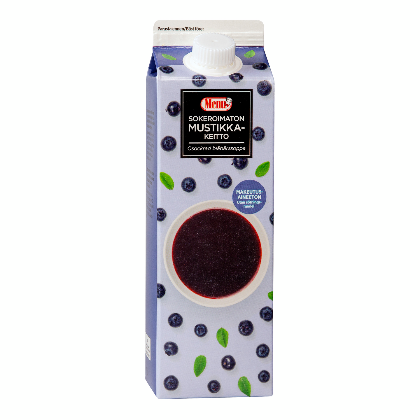 Menu sokeroimaton mustikkakeitto 1l