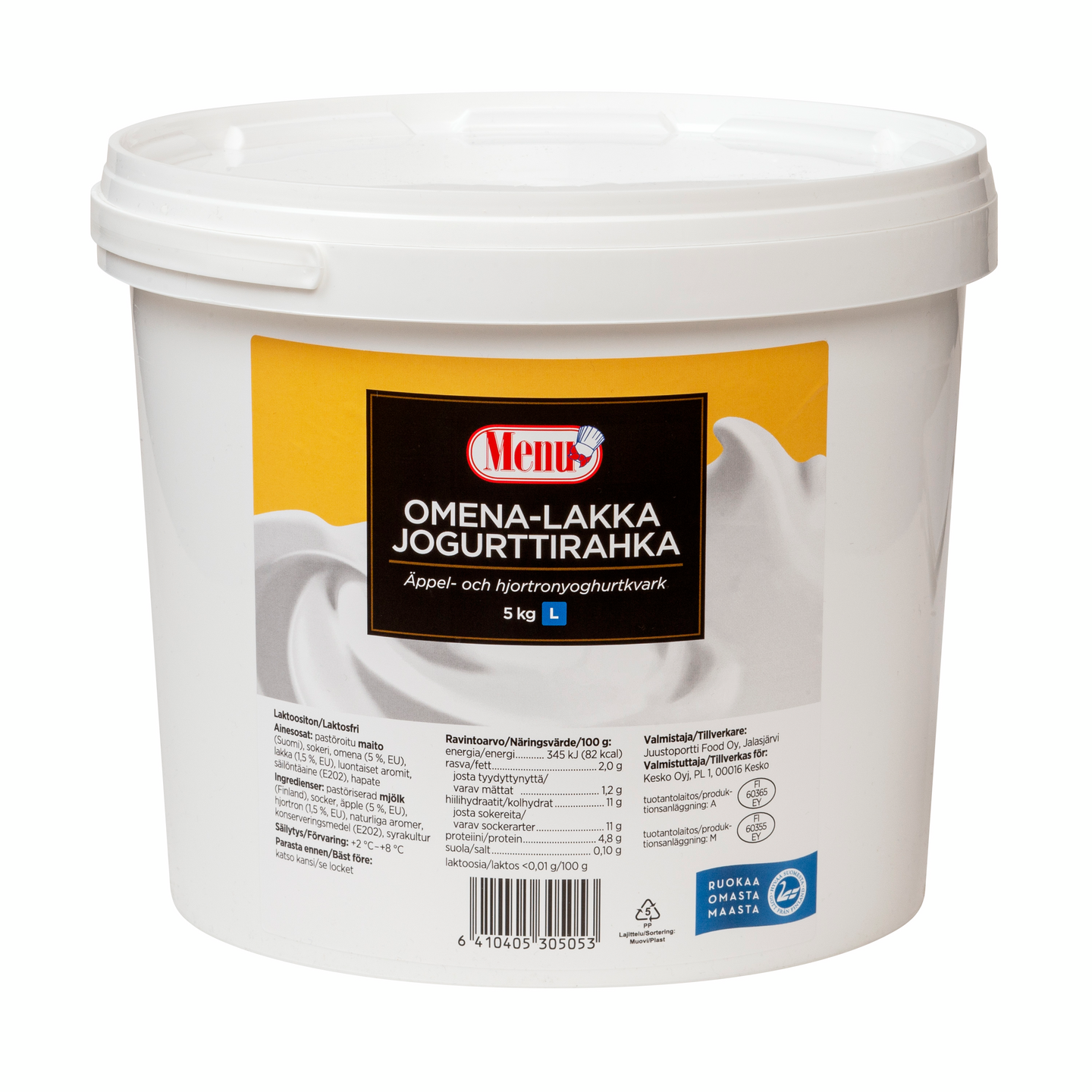 Menu omena-lakkajogurttirahka 5kg