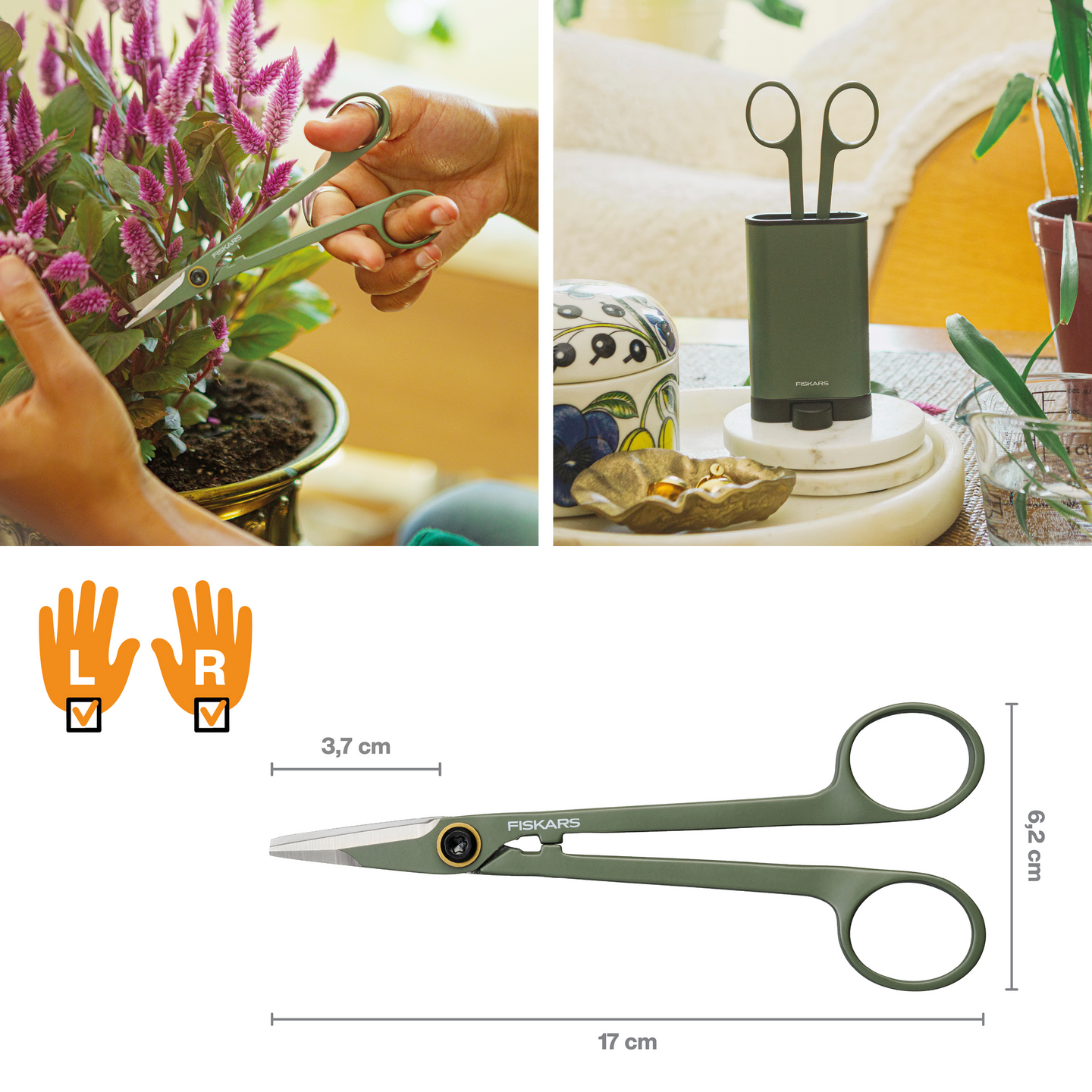 Fiskars trimmaussakset viherkasveille