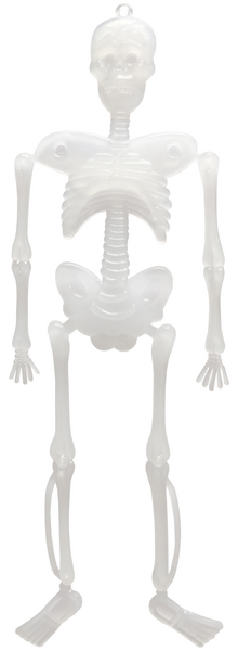 Pimeässä hohtava luuranko 6 kpl/pkt