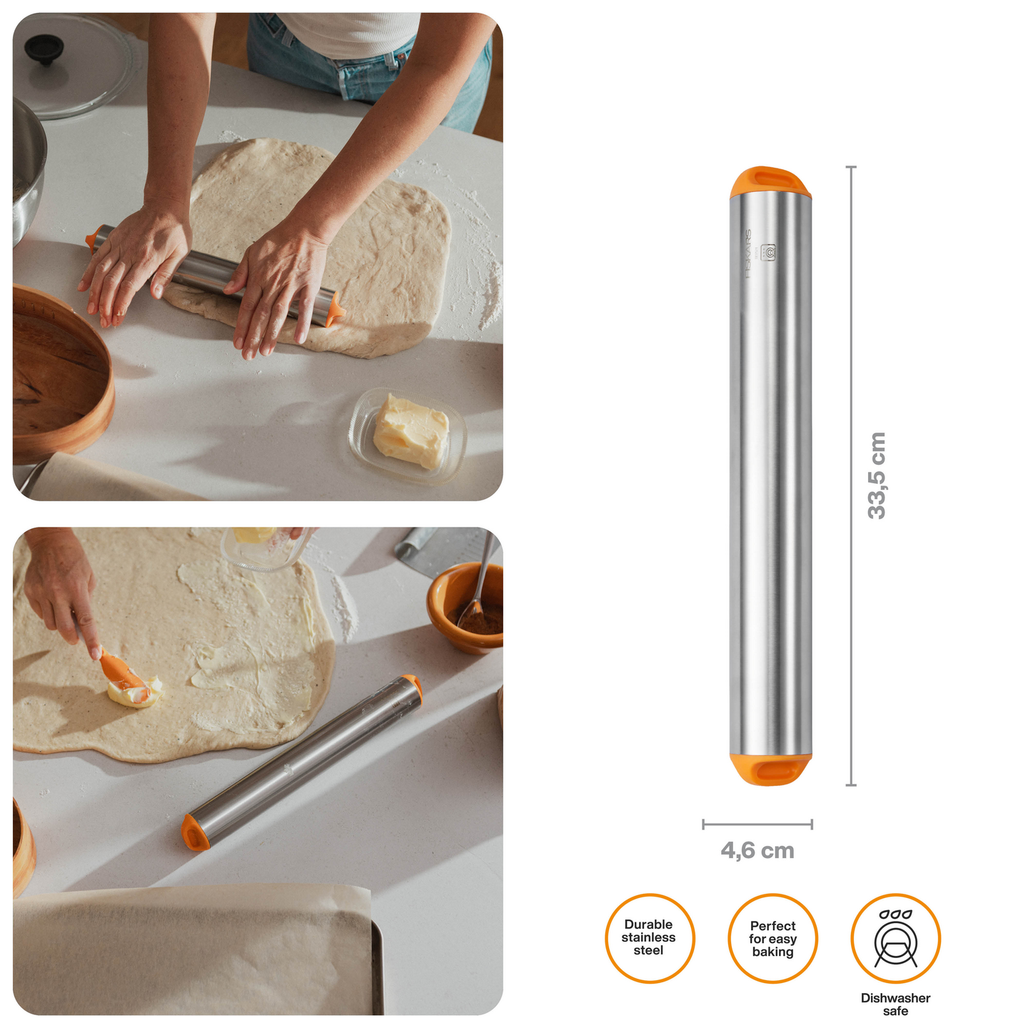 Fiskars FF kaulin teräs