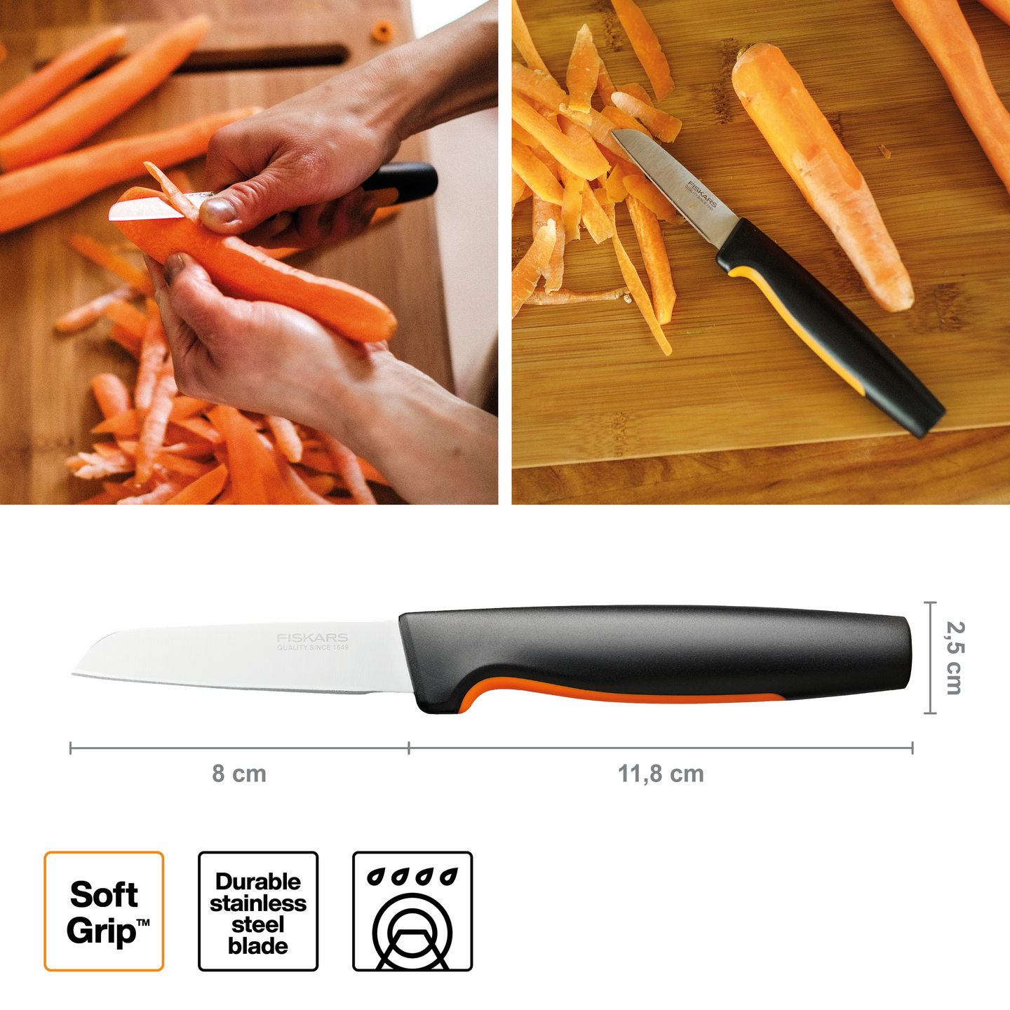 Fiskars FF juuresveitsi 8cm