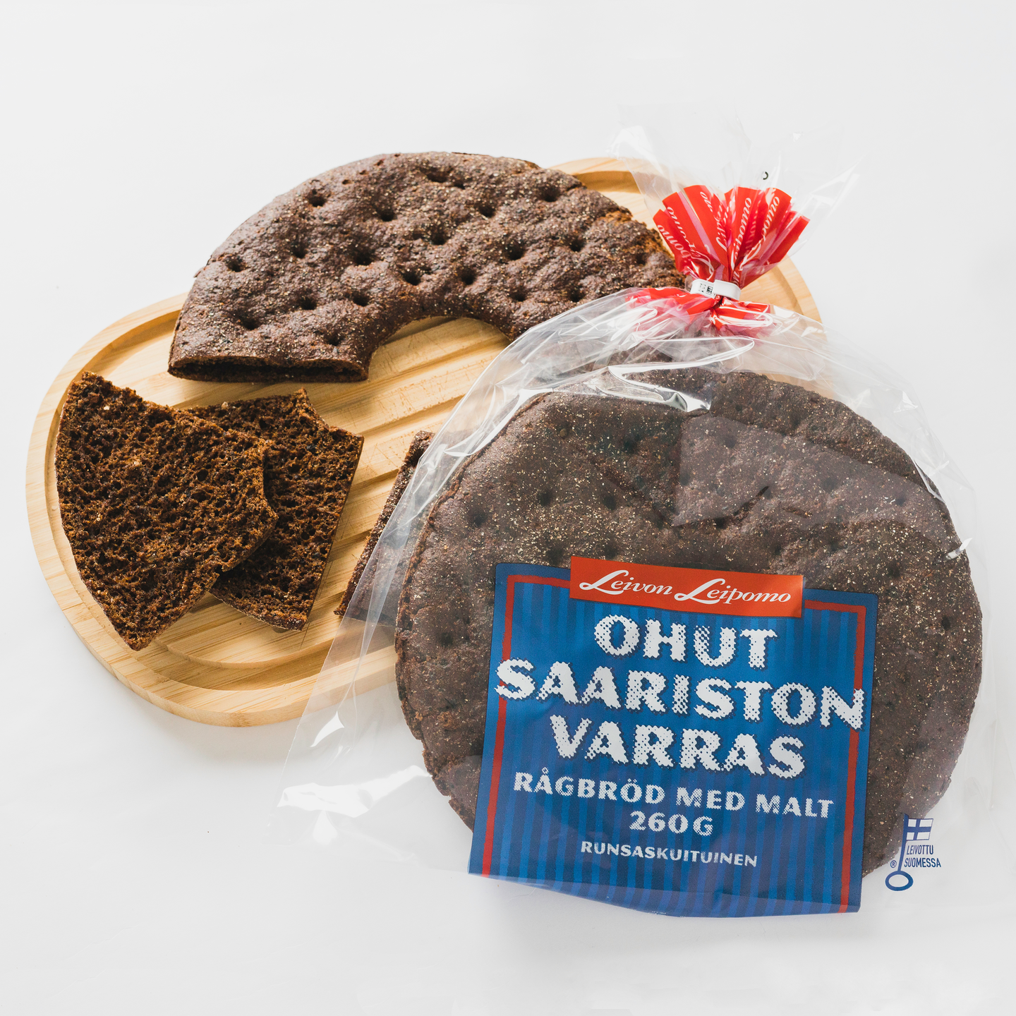 Leivon Saariston varras 260g, maltainen ruisleipä