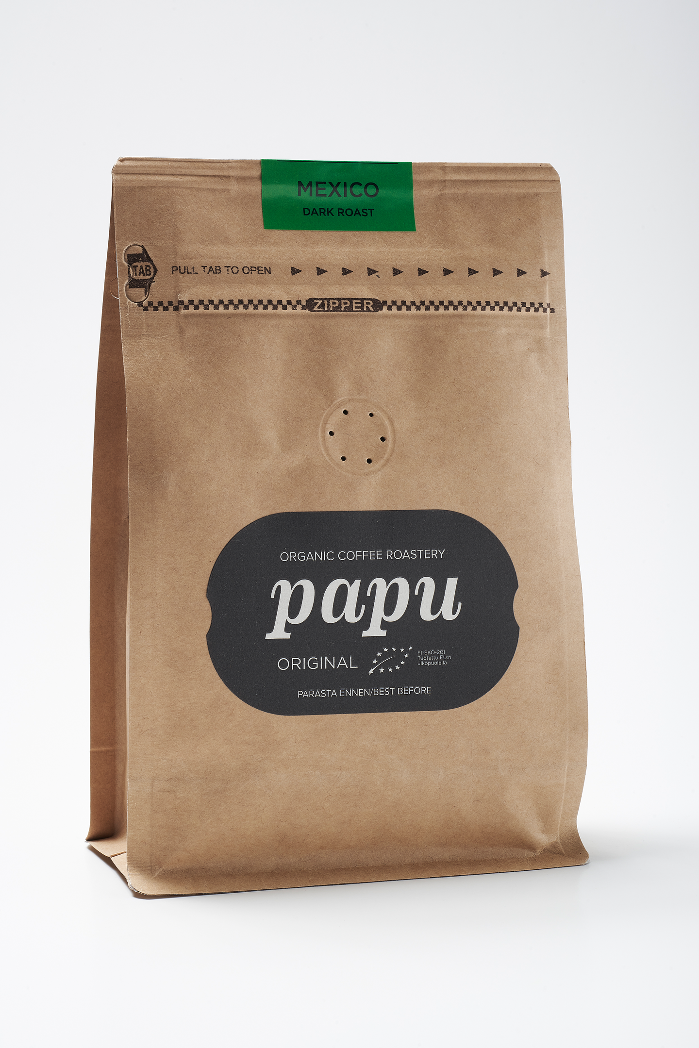 Paahtimo Papu Mexico dark roast 250g suodantinjauhatus luomu