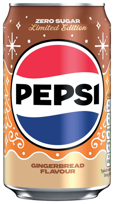 Pepsi Gingerbread Zero Sugar virvoitusjuoma 0,33l