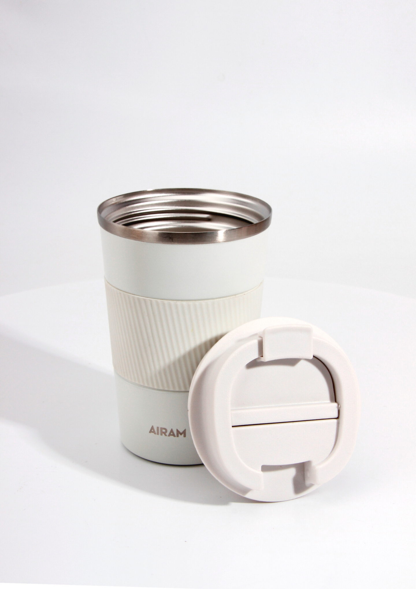 Airam Powder teräsmuki 0,35L valkoinen