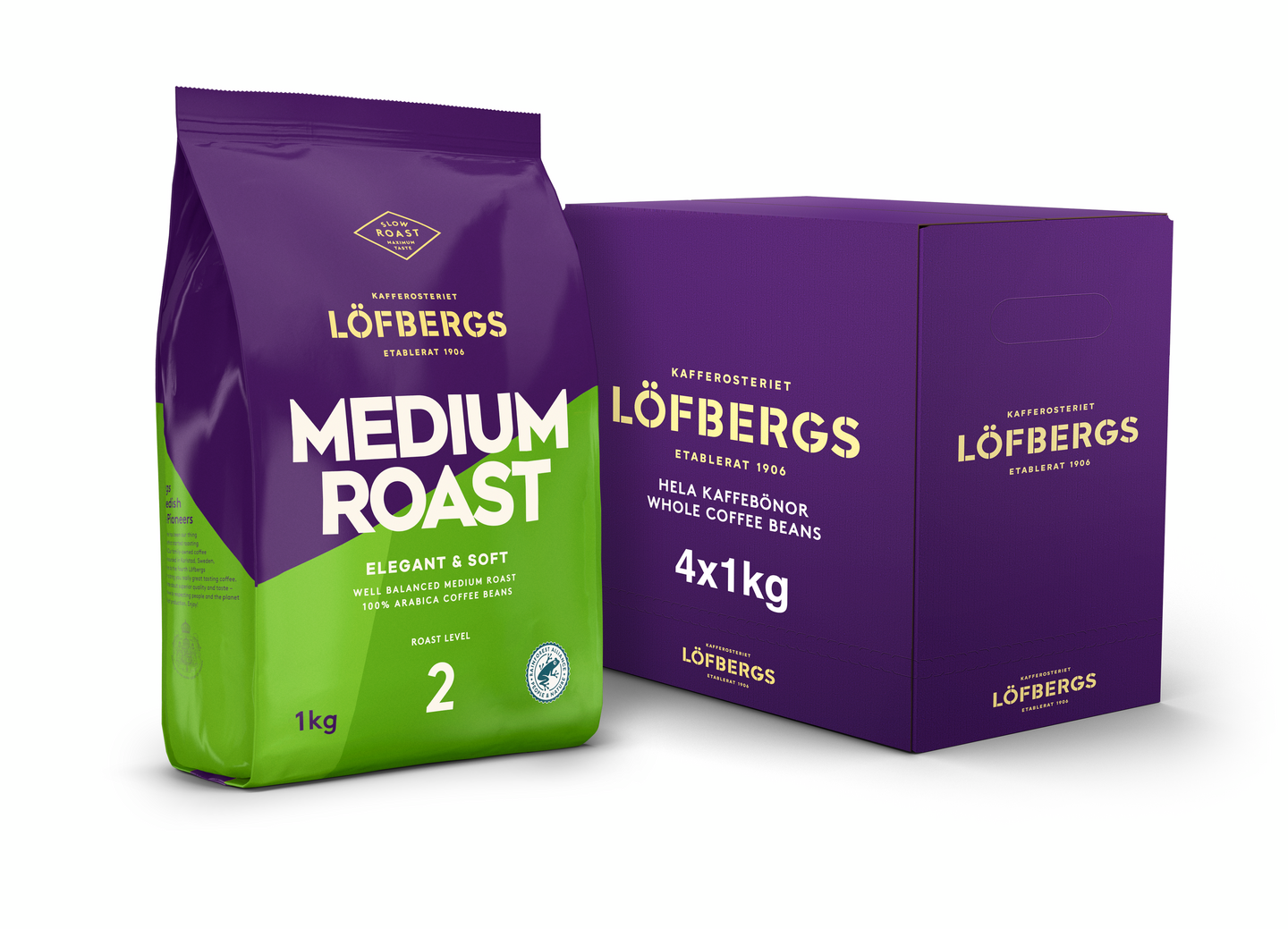 Löfbergs Medium 1kg kahvipapu