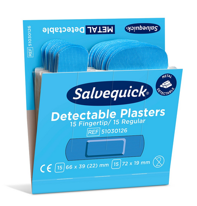Salvequick muovilaastari sin 6x30/ras steriili, sormenpää/normaali