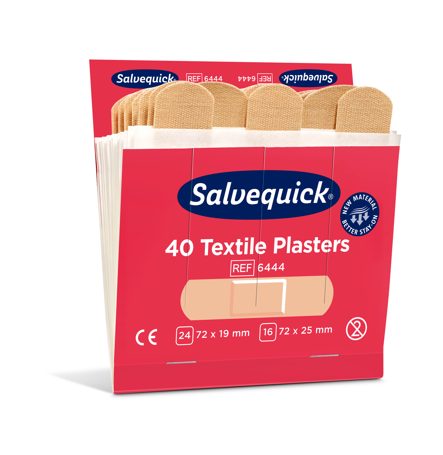 Kangaslaastari Salvequick 6x40kpl/pak, täyttöpakkaus