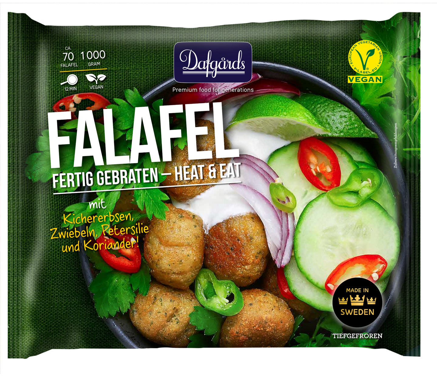 Dafgårds falafelpyörykkä 14g/2kg pakaste