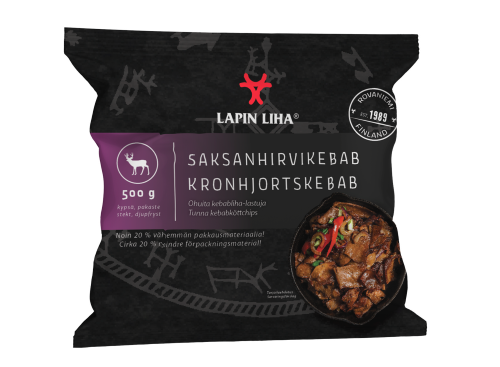 Lapin Liha saksanhirvikebab 500 g pakaste