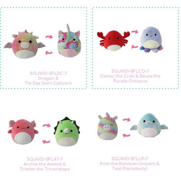 Squishmallows 13 cm käännettävä pehmo
