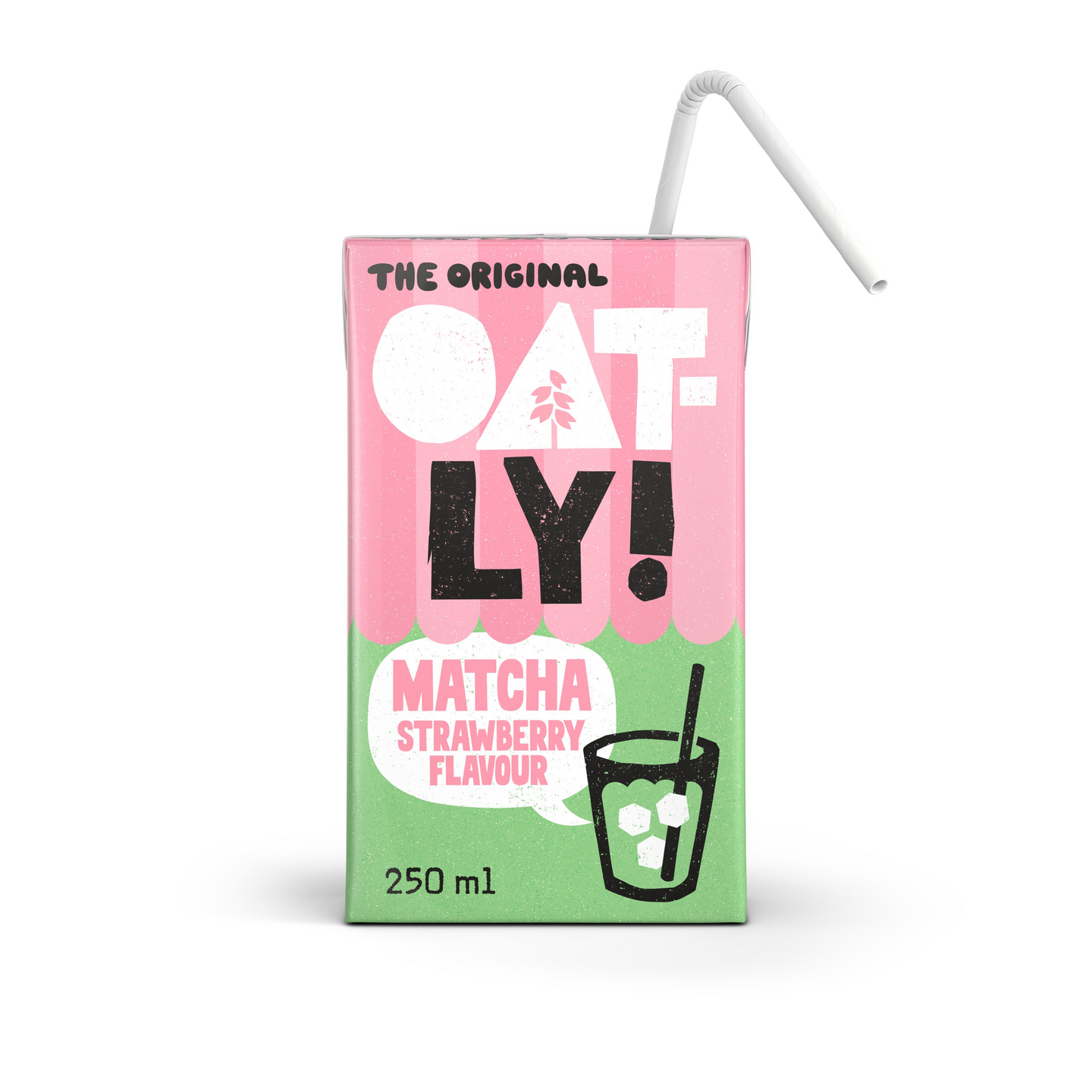 Oatly matcha kaurajuoma 250ml mansikka UHT