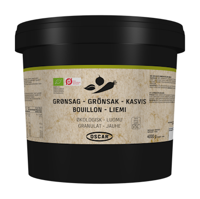 Oscar kasvisliemijauhe 4kg/575l luomu