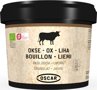 Oscar lihaliemijauhe 500g/72l luomu