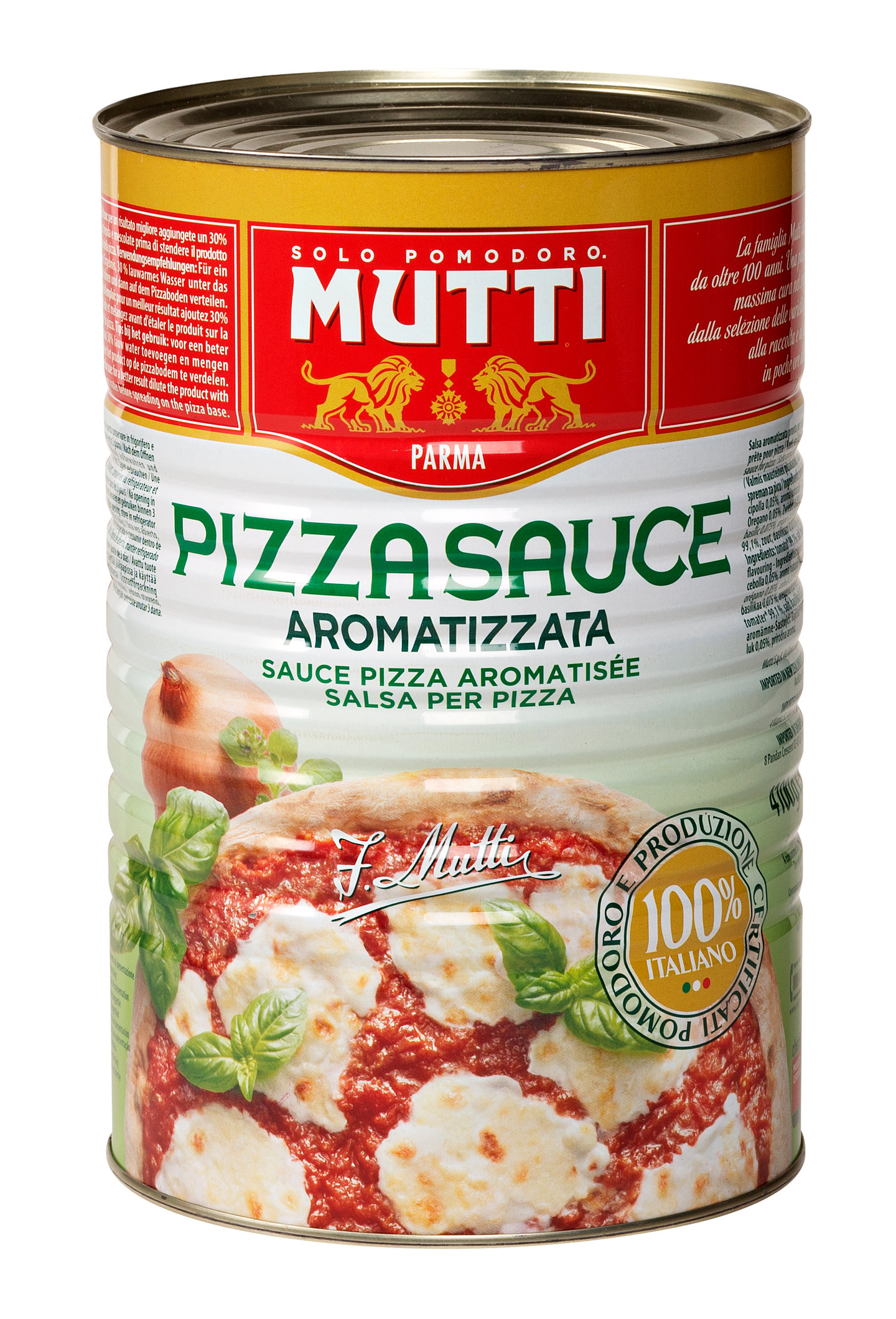 Mutti pizzakastike 4100g yrteillä