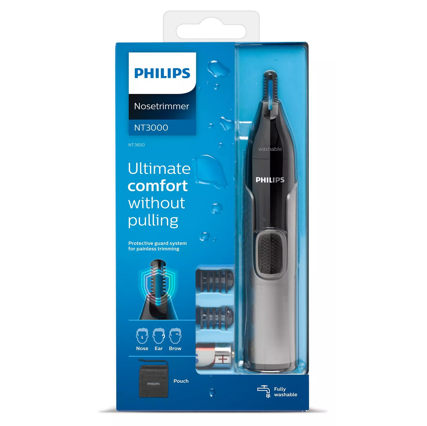 Philips NT3650/16 -nenä-, korva- ja kulmakarvatrimmeri