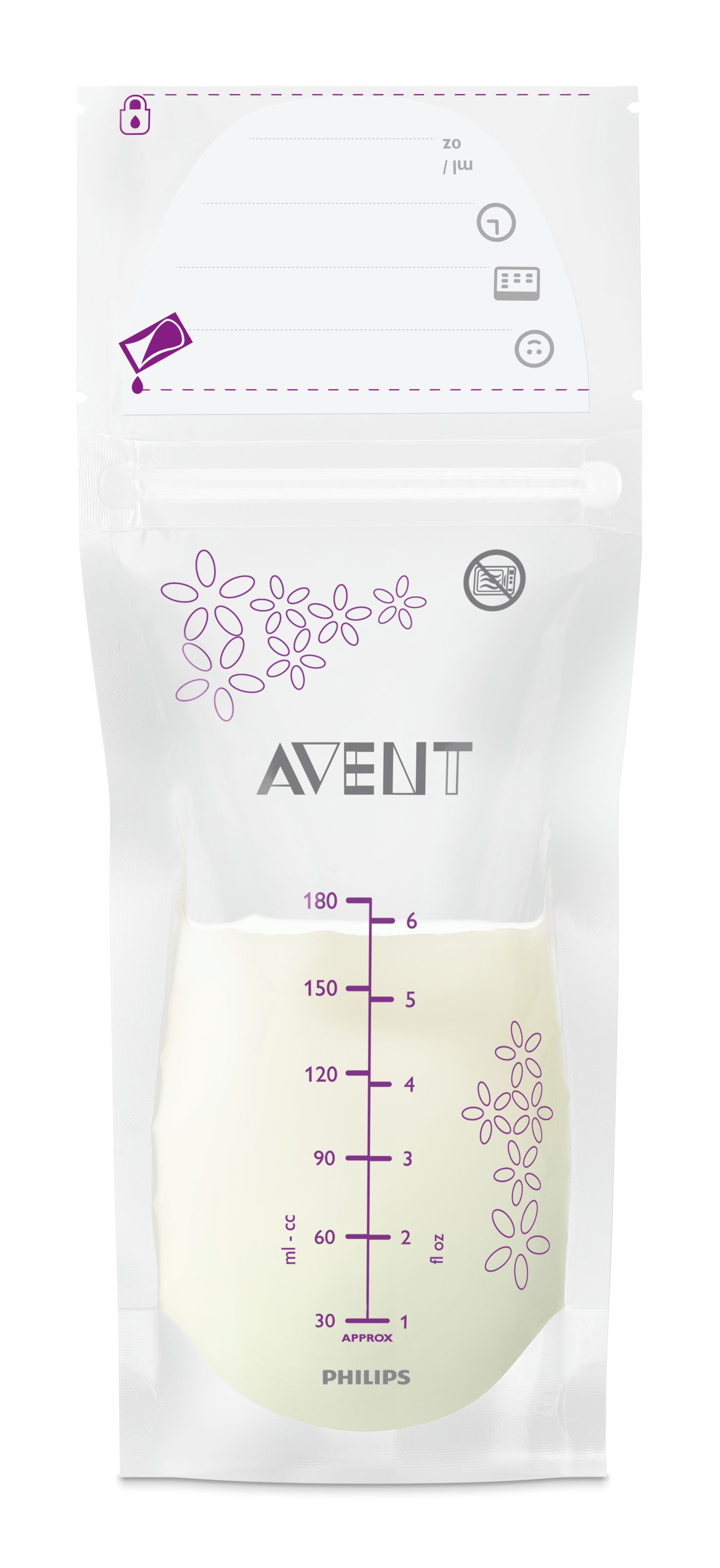 Philips Avent Rintamaidon säilytyspussi 180ml 25kpl