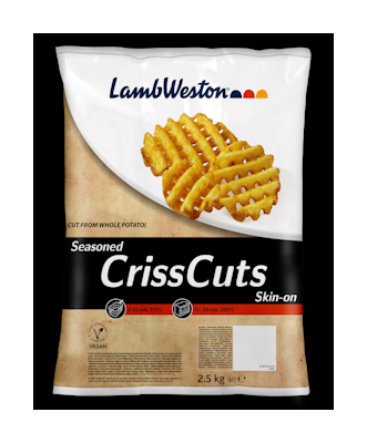 Lamb Weston Seasoned Criss Cuts Skin On 2,5kg pakaste