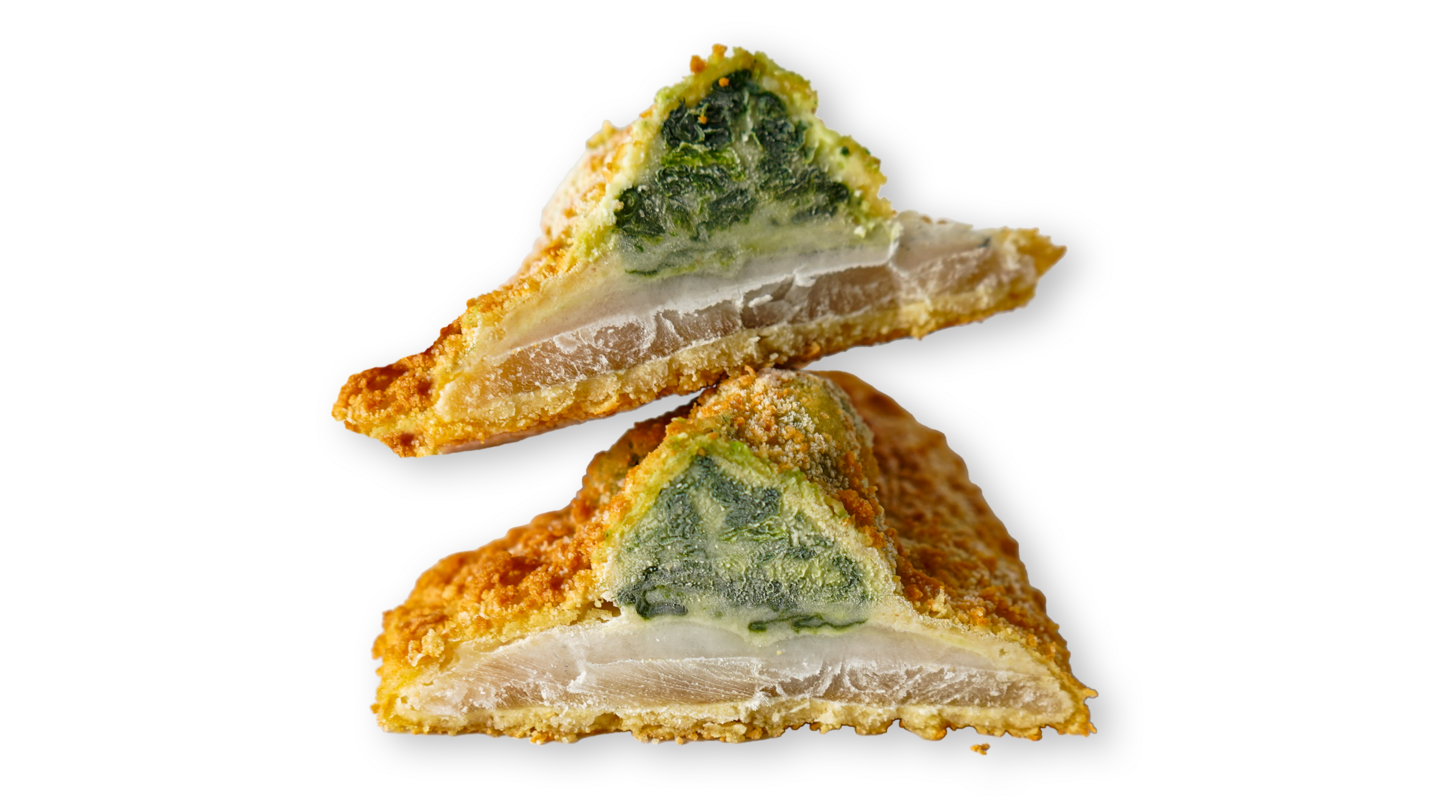 Topfish kampelafilee feta-pinaattitäytteellä esipaist paneroitu 120-160g/5kg gluteeniton MSC pakaste