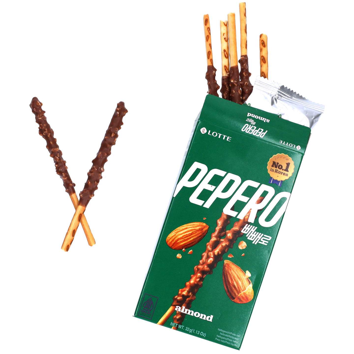 Pepero Keksitikku Almond & Chocolate 32g