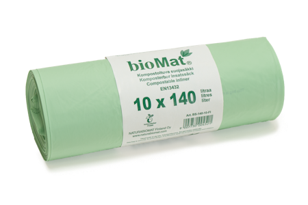 BioMat biojätepussi 85x140cm 140l 10kpl