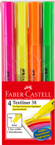 Faber-Castell korostuskynä 4 kpl