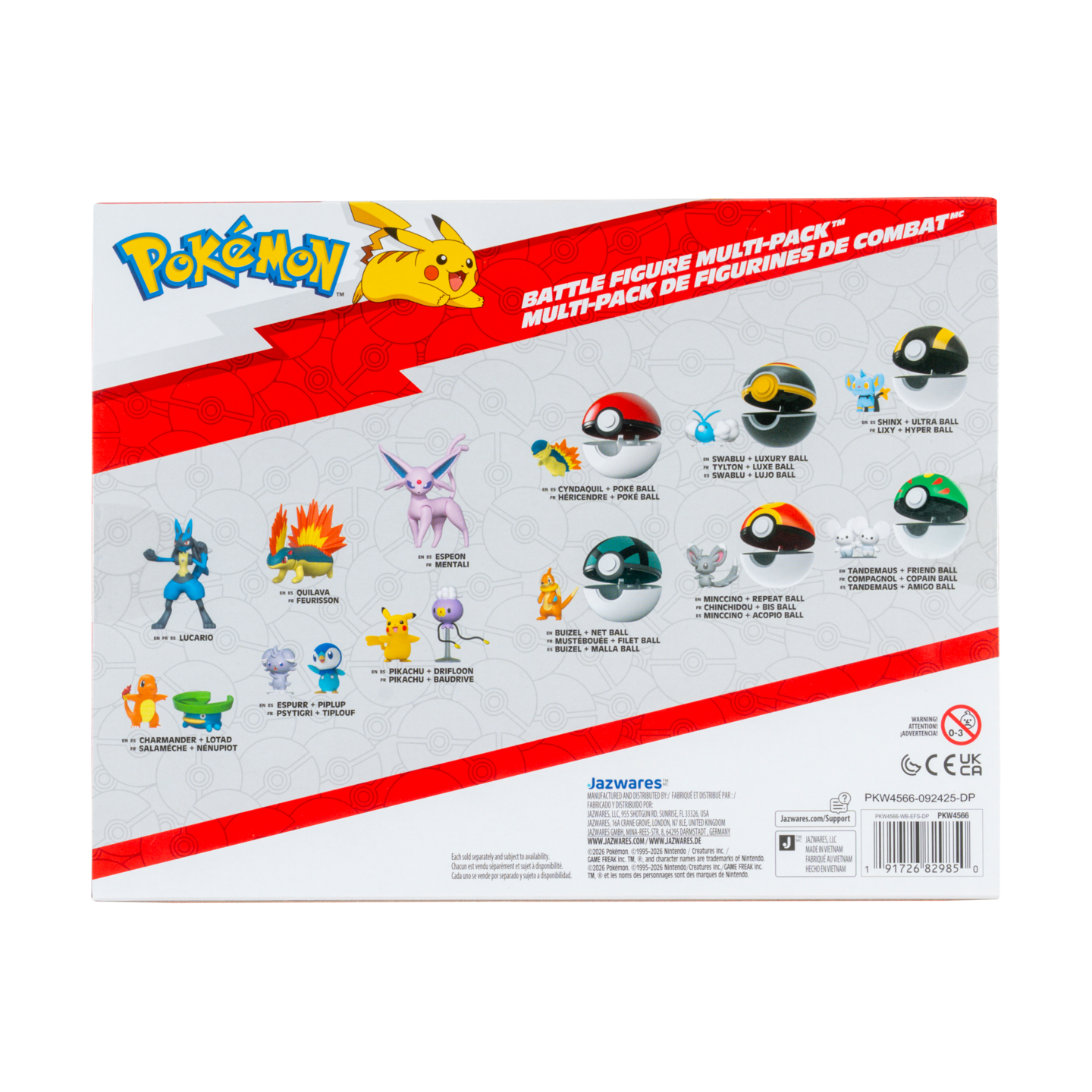 Pokemon Battle Figuuri 6 Pk