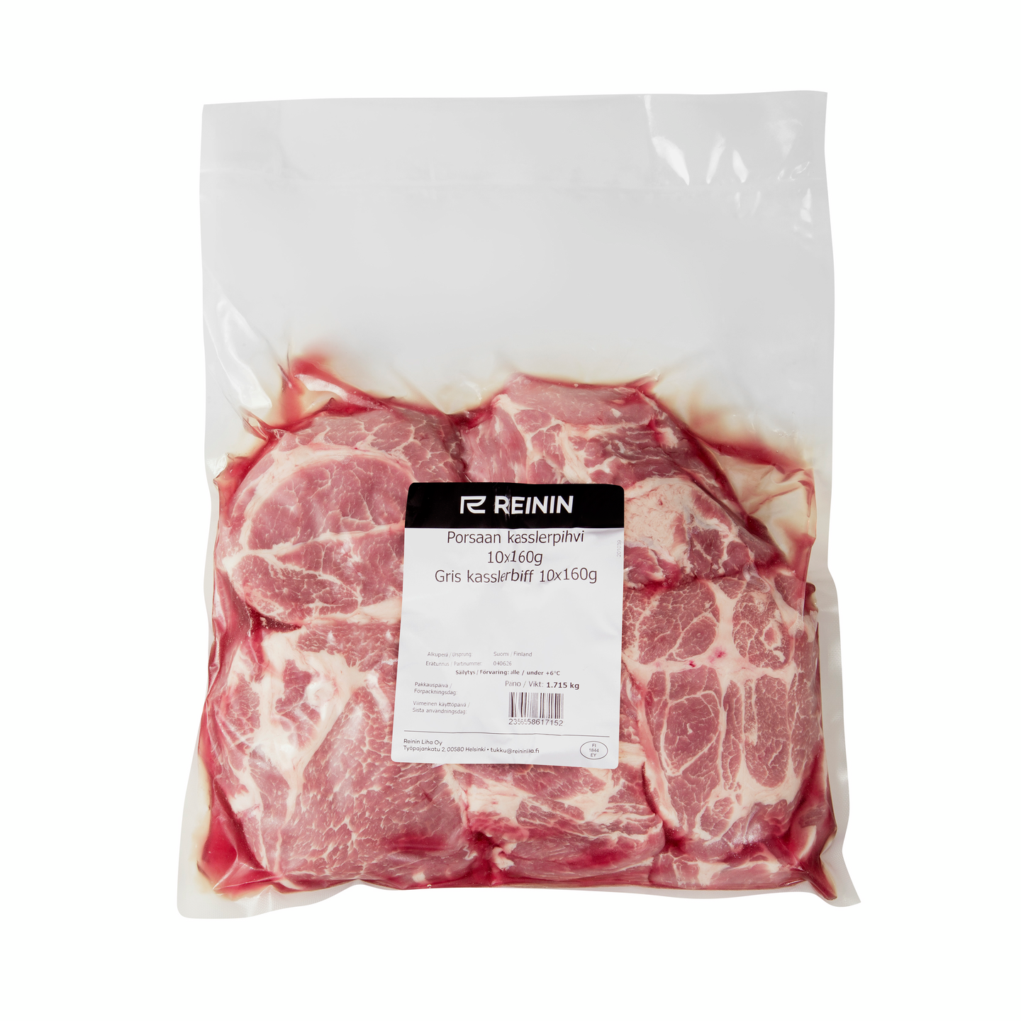 Reinin porsaan kasslerpihvi 10x n. 160g