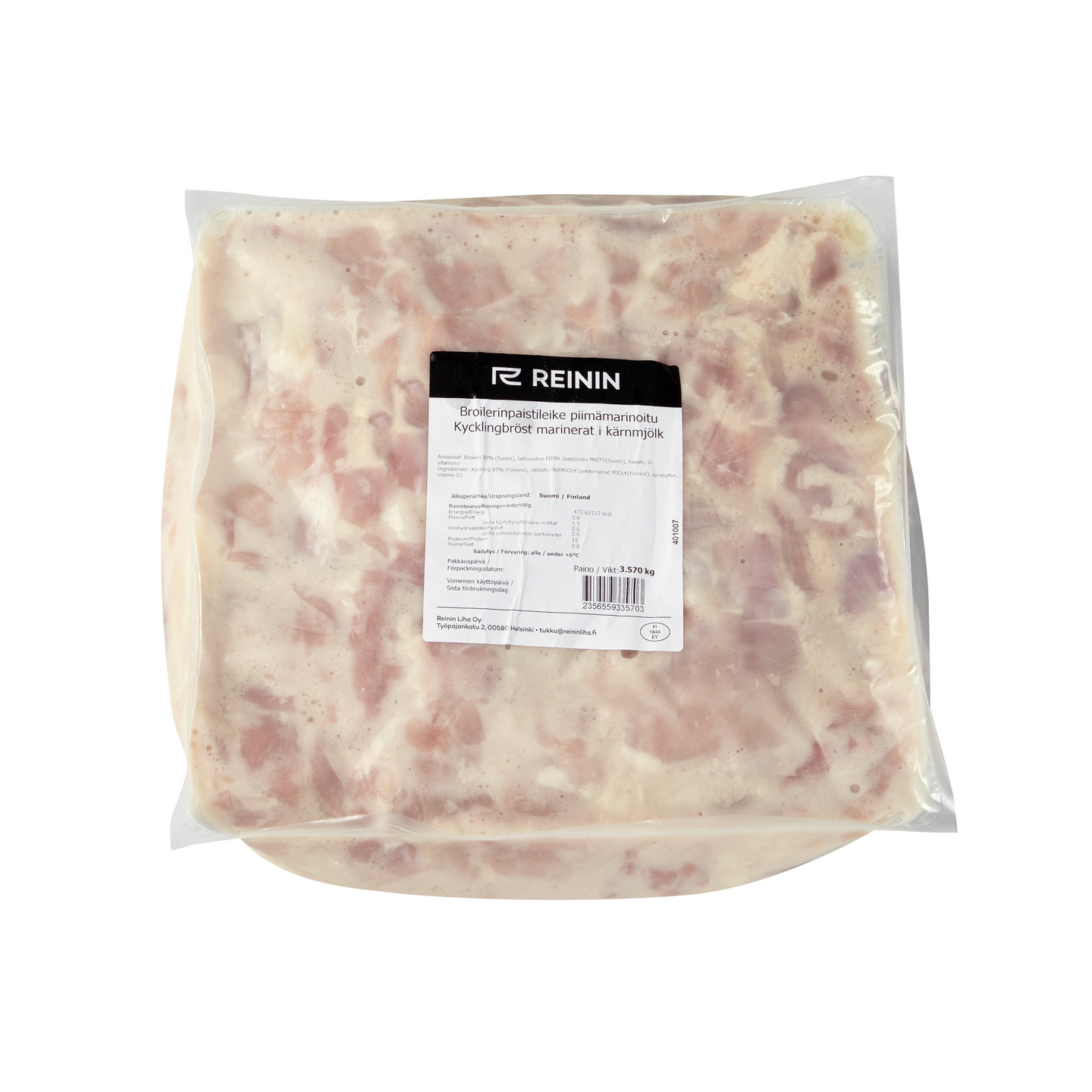 Reinin broilerin paistileike piimämarinoitu n. 3,5kg