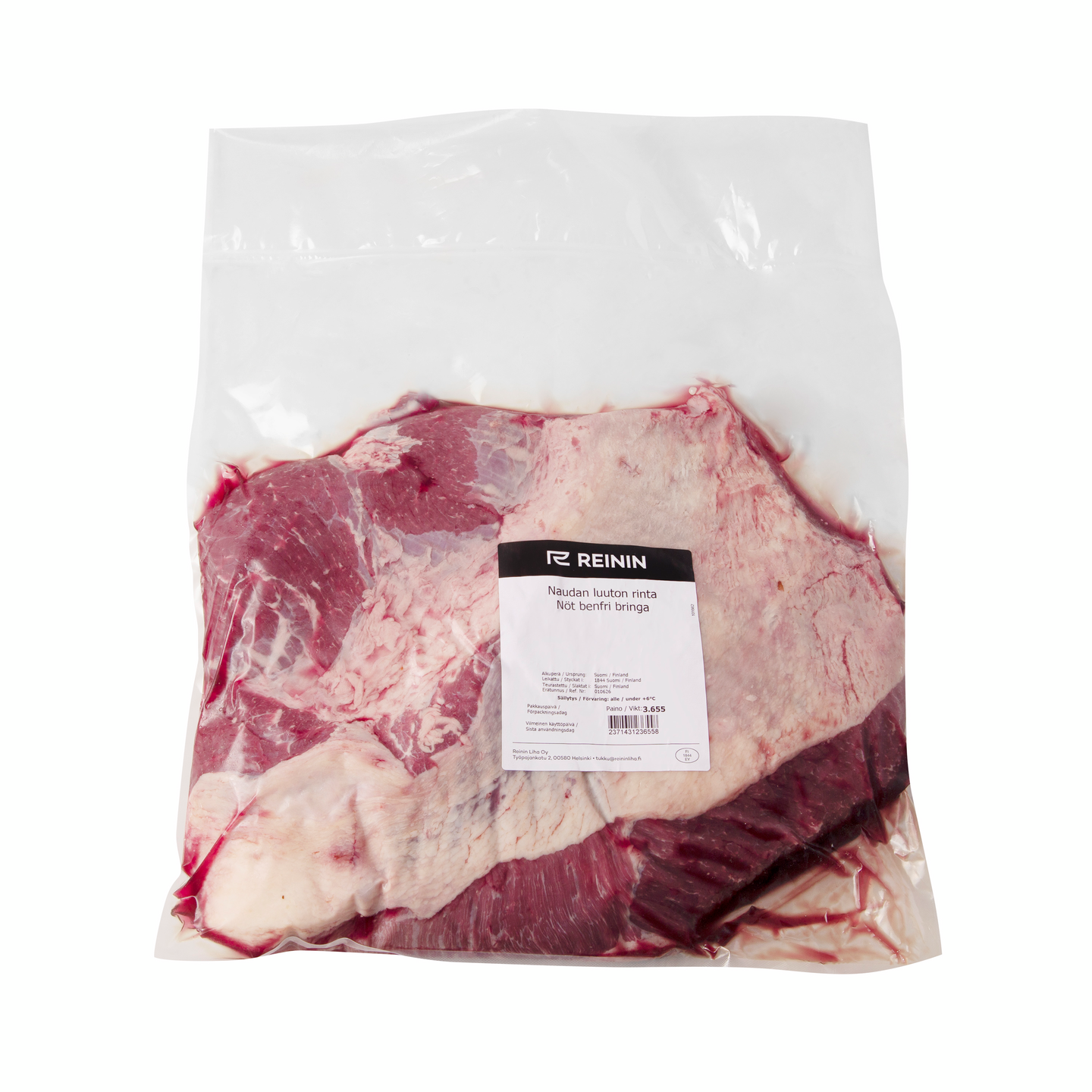 Reinin naudan rinta luuton n. 4kg FI