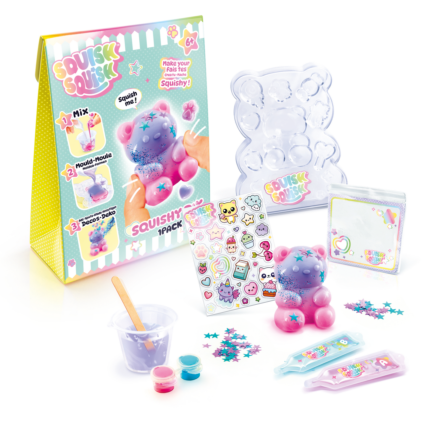SQUISH SQUISH Squishy Kit DIY-pakkaus