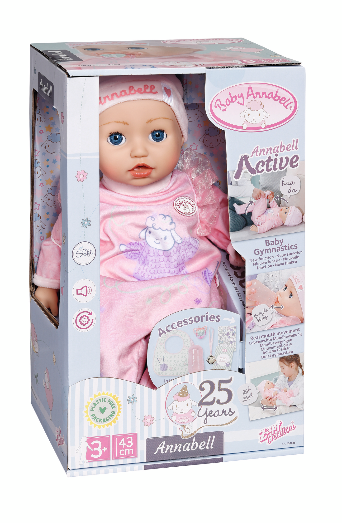 Baby Annabell Active nukke 43cm