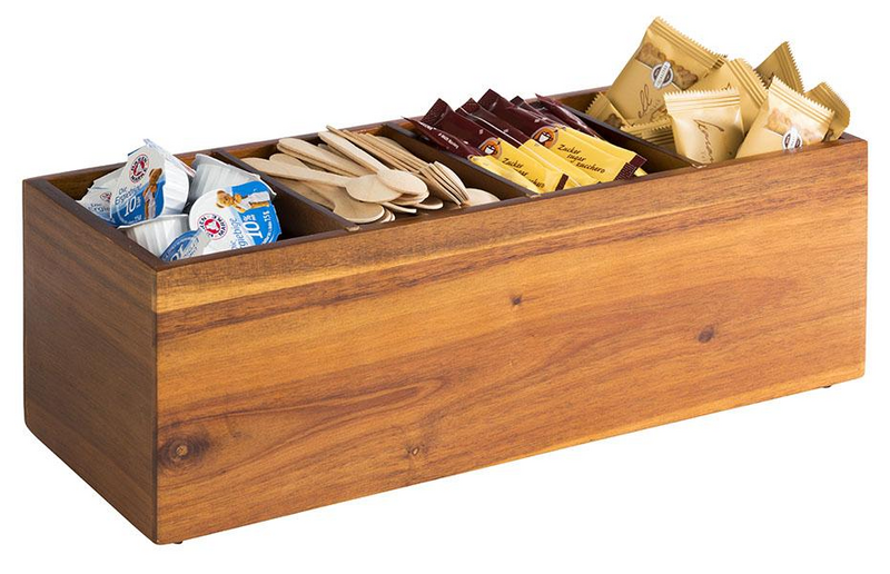 APS Woody lokerikko 4 lokeroa 36x14x12,5 cm akaasia