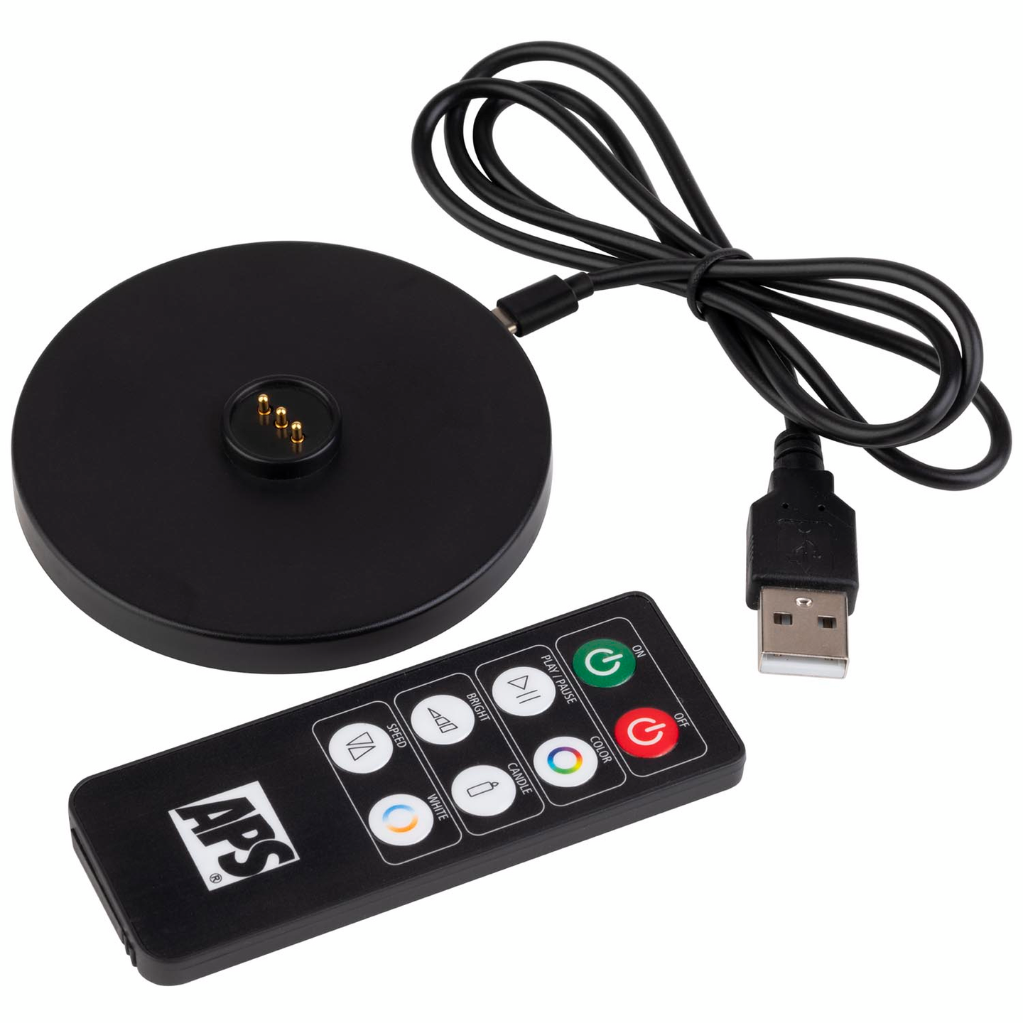 APS Alva ladattava LED-valaisin 8x20 cm kupari