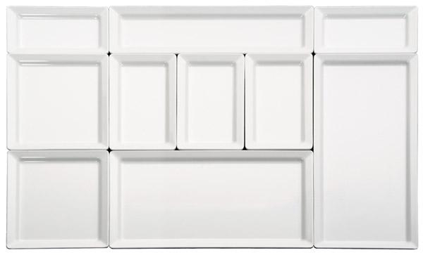 APS Pure vati GN 1/3 32,5x17,5x3 cm valkoinen melamiini