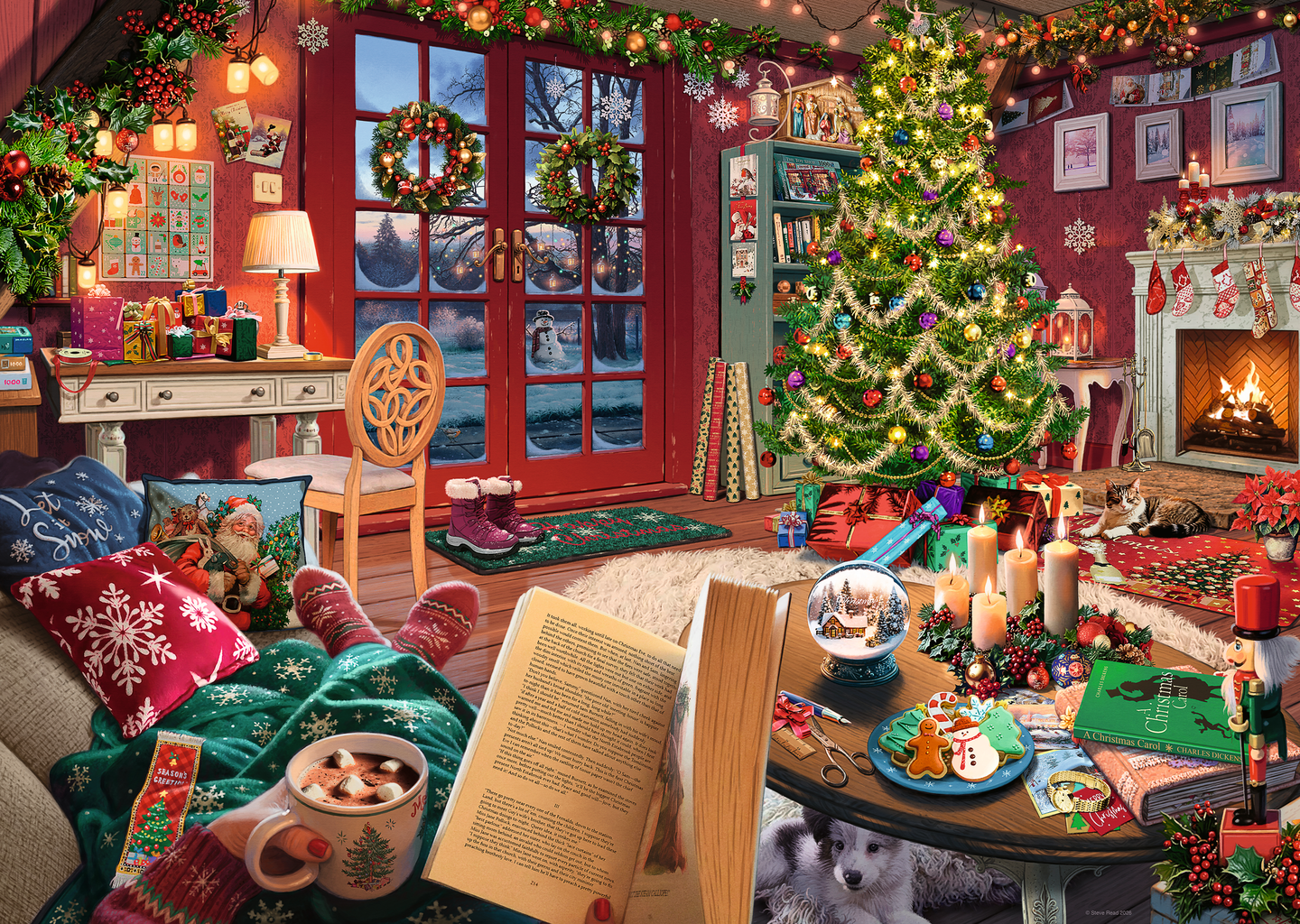 My Haven No14 Christmas Cabin 1000p