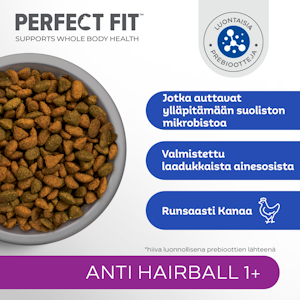 Perfect Fit Antihairball 1+ kana 750 g