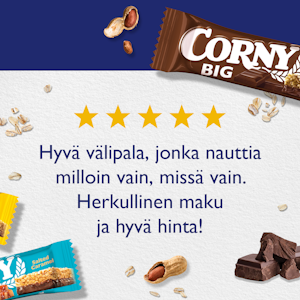 Corny välipalapatukka 6x25g suklaa