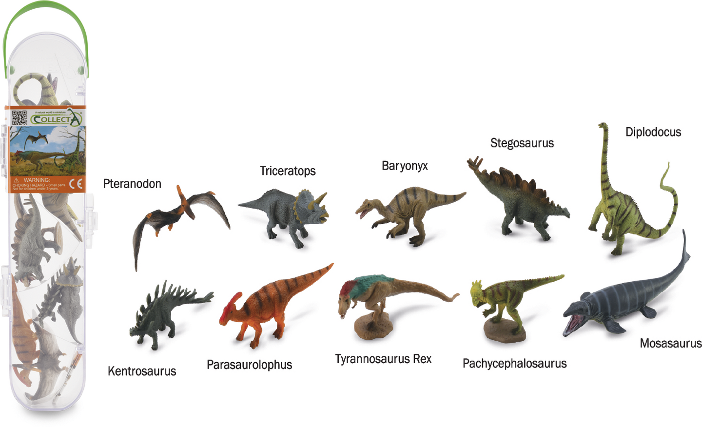 CollectA Minidinosaurukset putkessa lelu