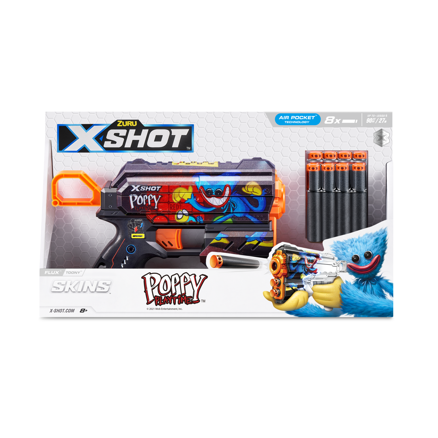 X-Shot Skins Flux Poppy Playtime pehmonuoliase