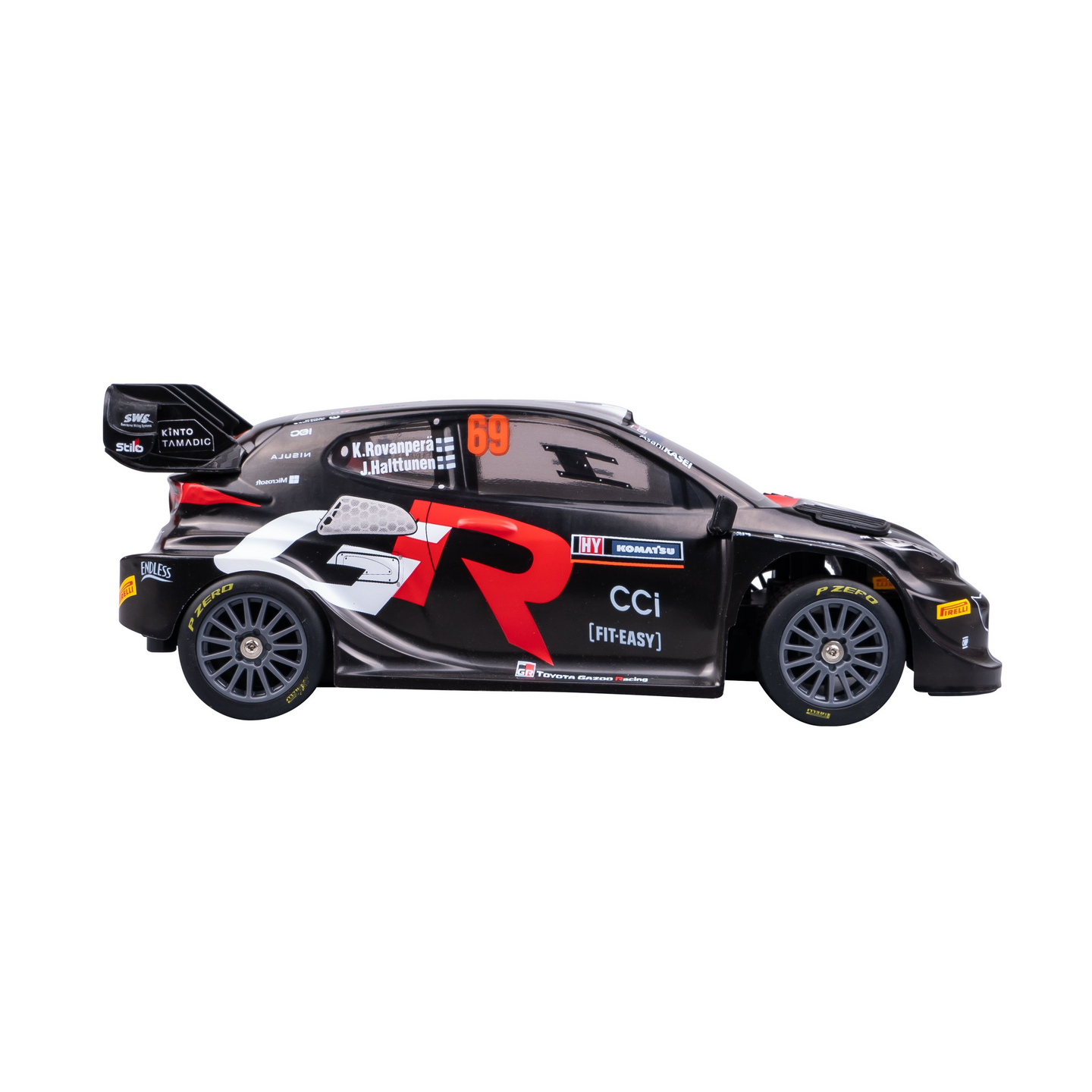NIKKO Toyota Gazoo Racing Rovanperä 2024 1:16th Rally Series RC-auto