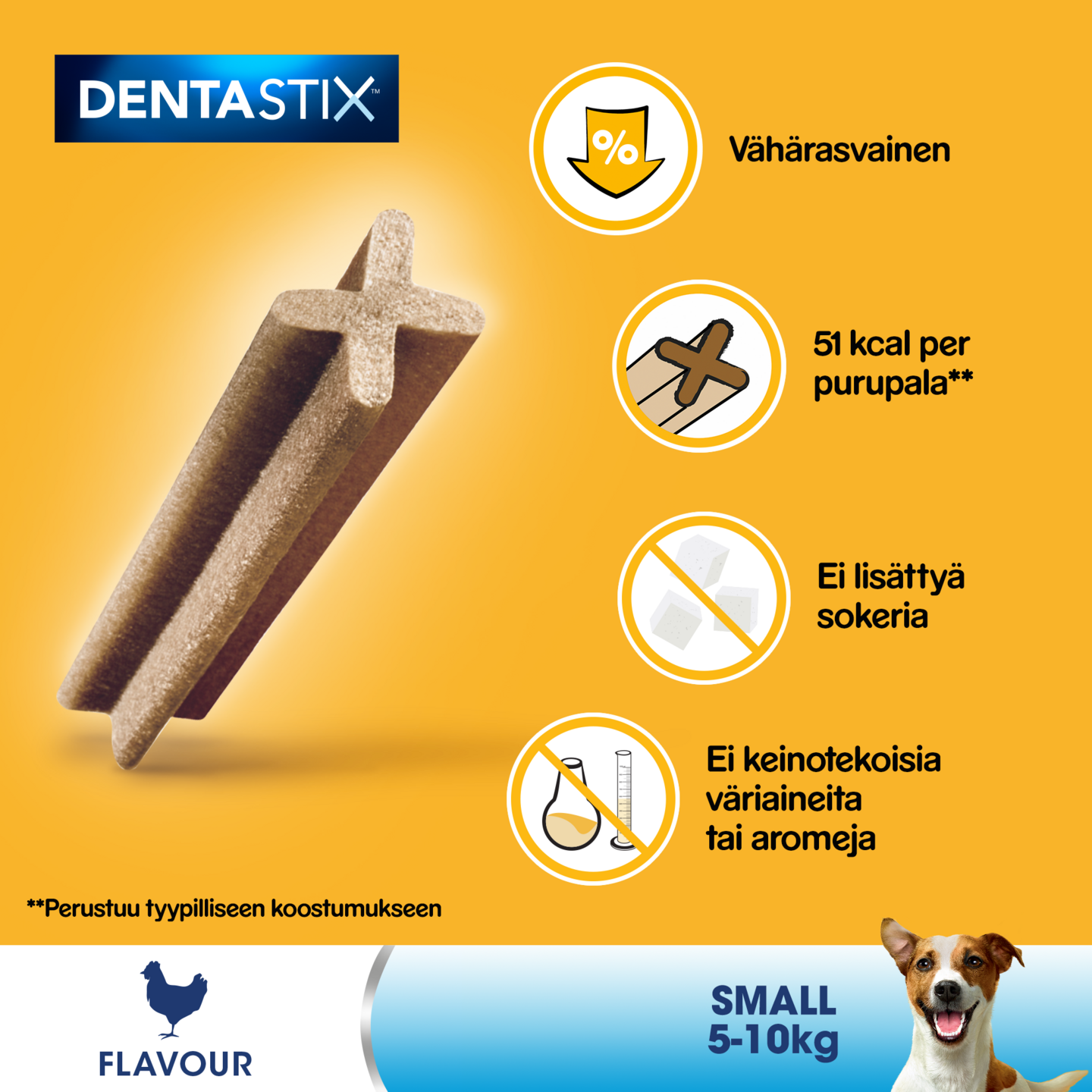 Pedigree denta stix puruluu 110g small