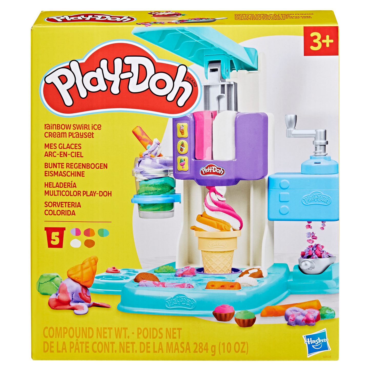 Play-Doh Rainbow Swirl Ice Cream leikkisetti