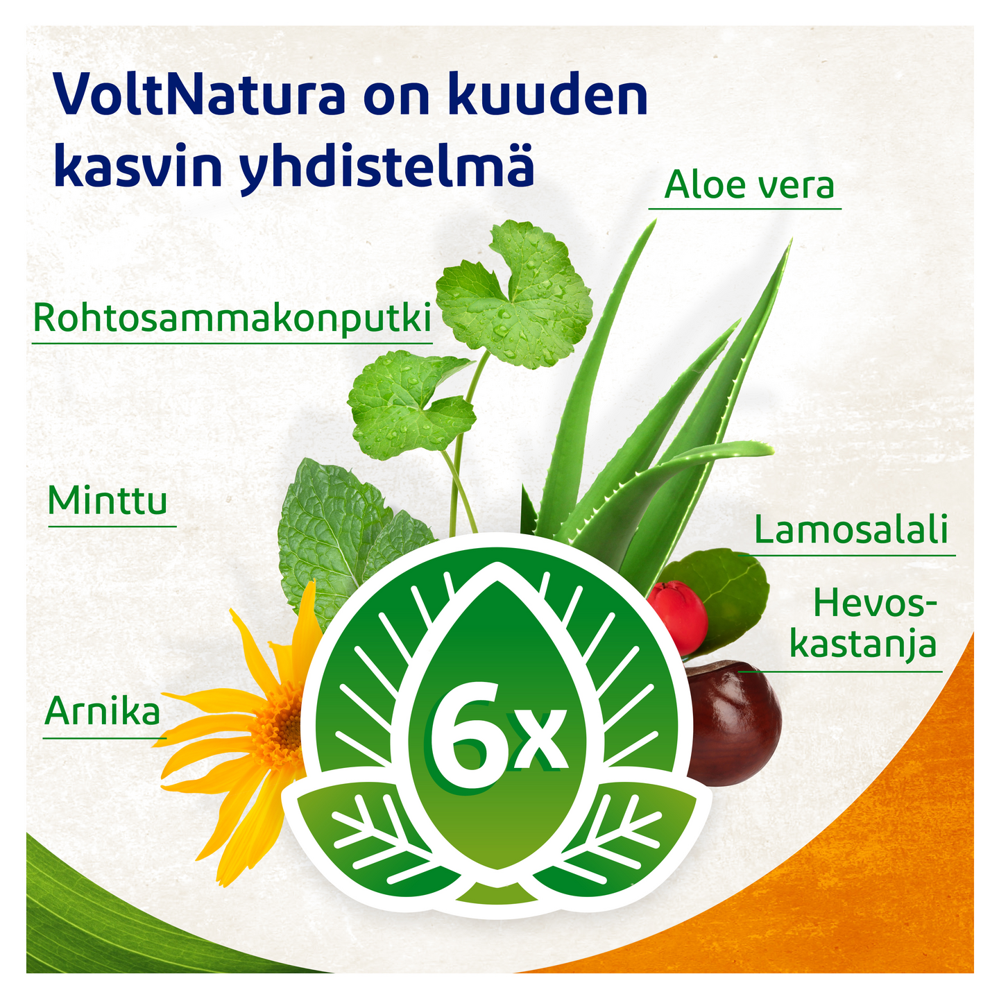 VoltNatura kasvipohjainen geeli rasittuneille lihaksille 50 ml