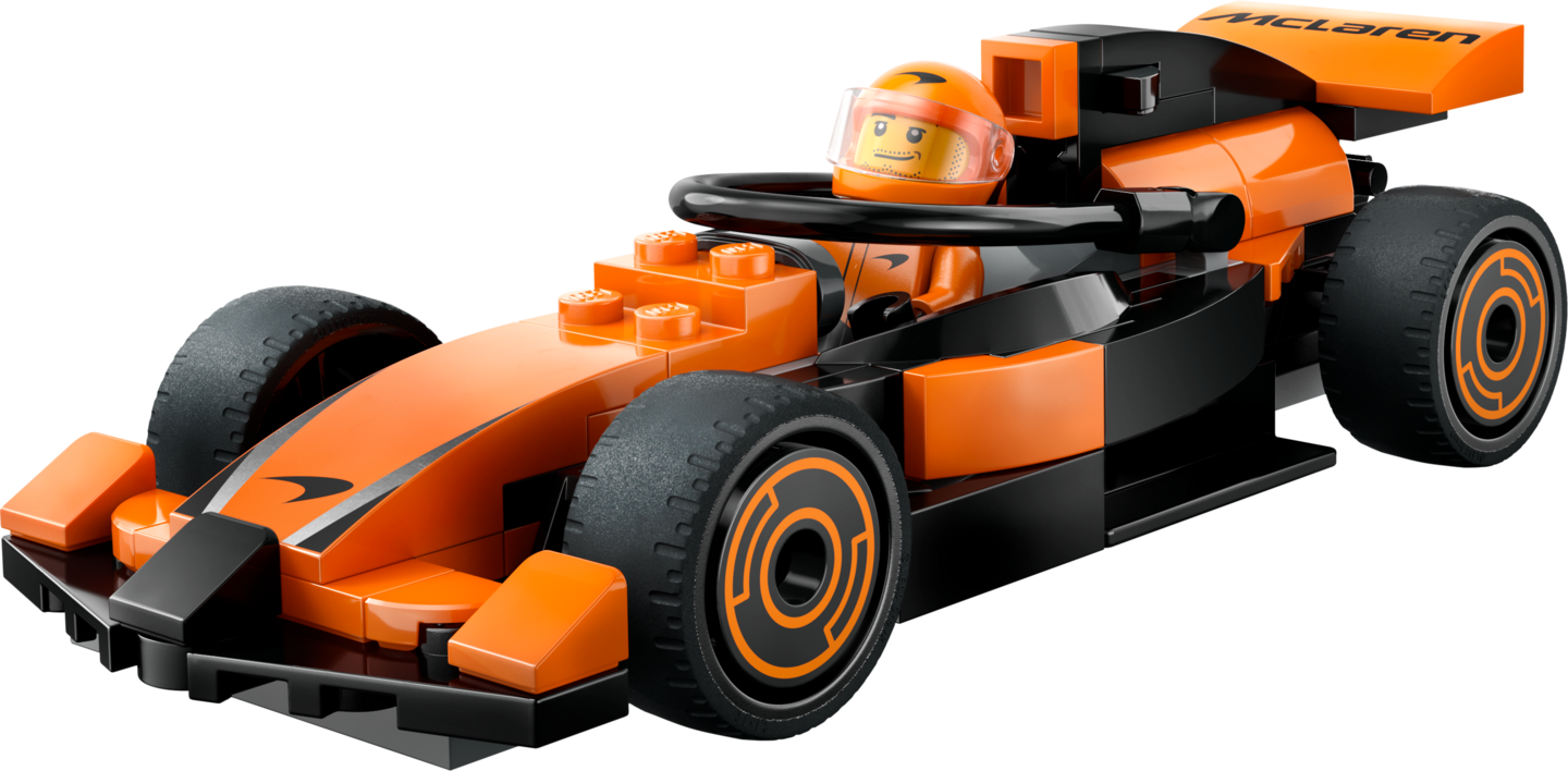 LEGO City 60442 F1®-kuljettaja ja McLaren-kilpa-auto