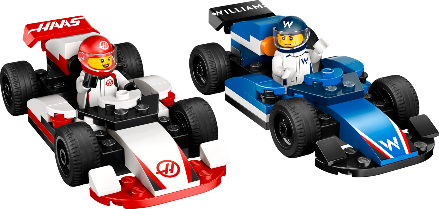 LEGO City 60464 F1®-kilpa-autot Williams Racing ja Haas F1®