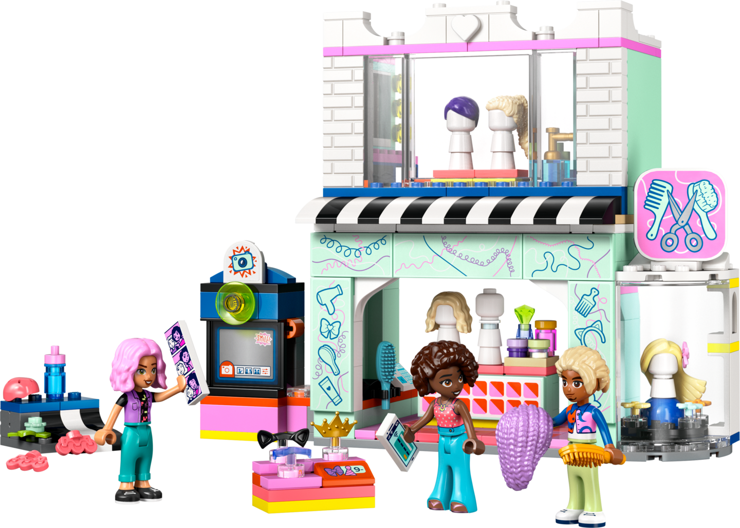 LEGO Friends 42662 Kampaamo ja asuliike