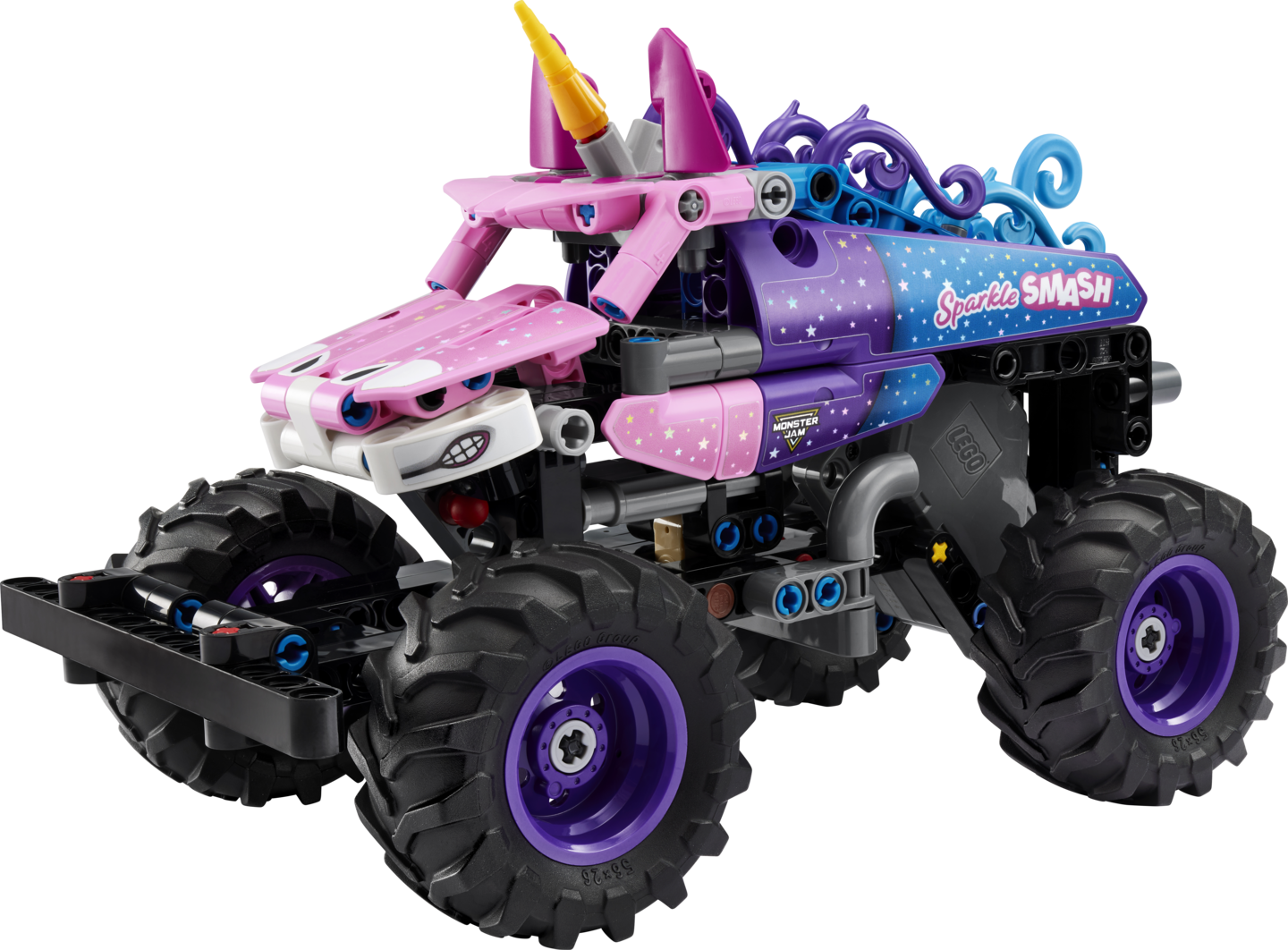 LEGO Technic 42220 Monster Jam™ Sparkle Smash™ vetomoottorilla